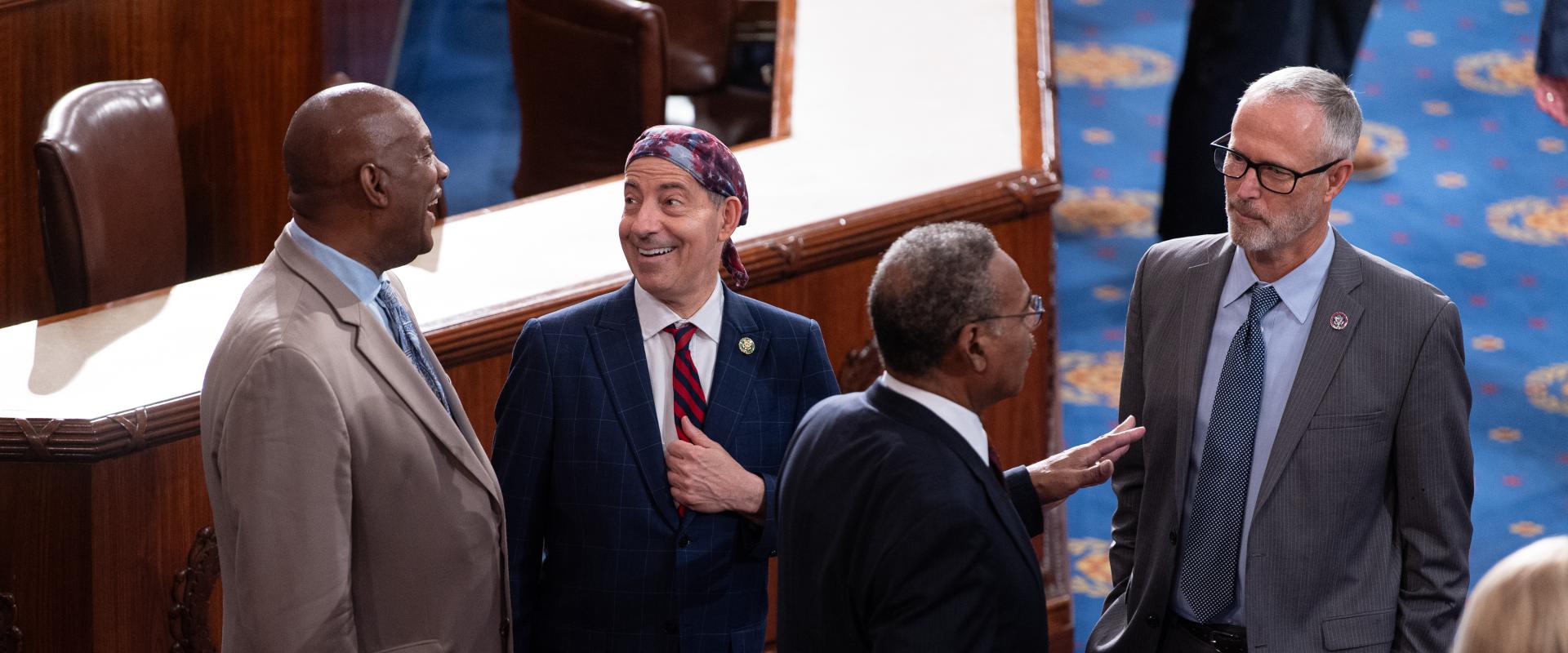 JH and JR on house floor